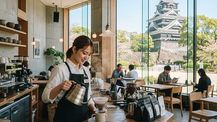 熊本 カフェ 求人|熊本市・八代でバリスタスキルを身につける