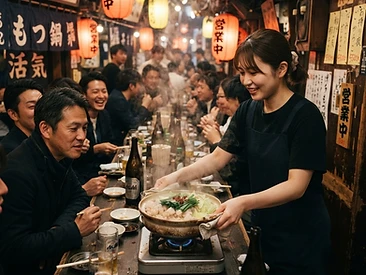 福岡 居酒屋 求人|もつ鍋とラーメンの街で働く