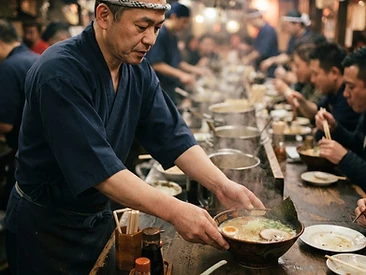 福岡のラーメン店で働く|一杯の白い湯気のなかで