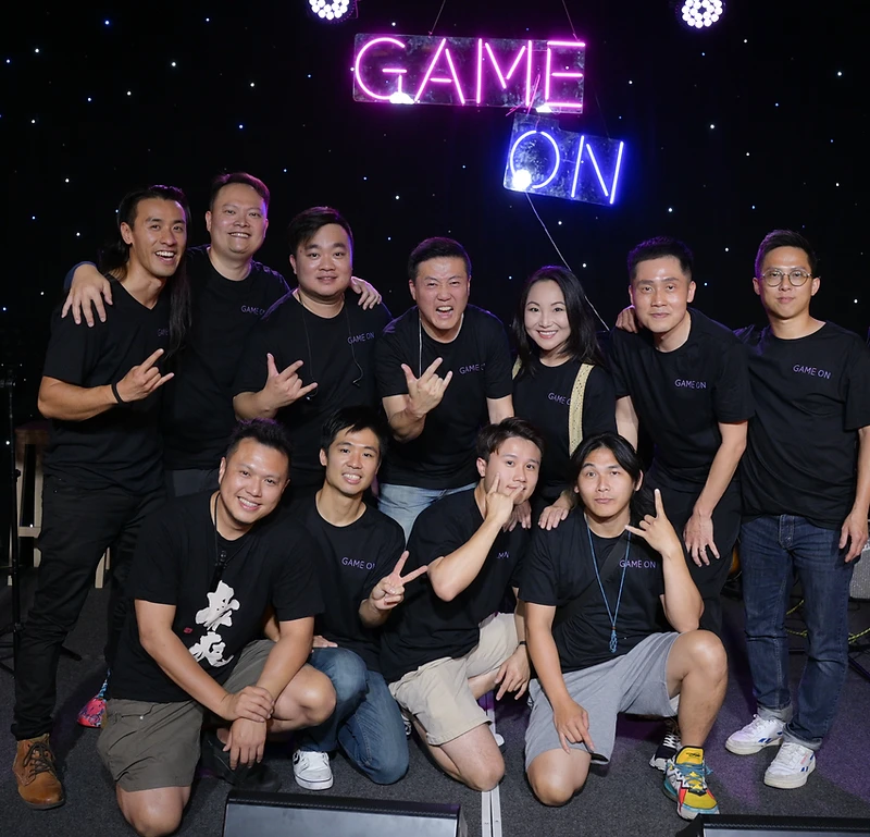 GAME ON performing live on stage