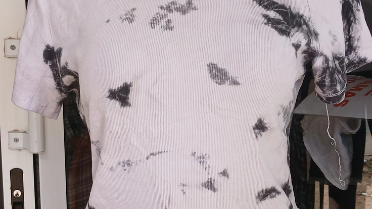 Black tie dye shirt