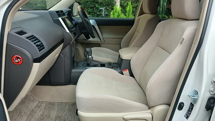 TOYOTA LAND CRUISER PRADO CBA-TRJ150W PEARL COLOUR TX PKG G PETROL 7 SEATER WITH SUNROOF 2690CC OF 2019 IN IMMACULATE CONDITION GRADE 5 MILEAGE OF ONLY 15,000 KM UNREGISTERED