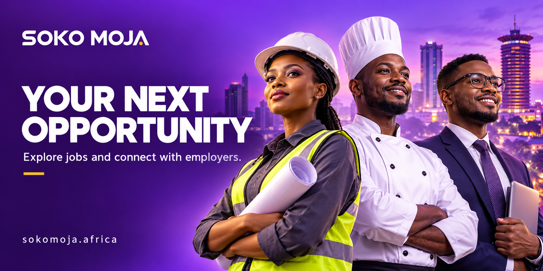 Soko Moja poster: your next opportunity. Explore jobs and connect with employers.
