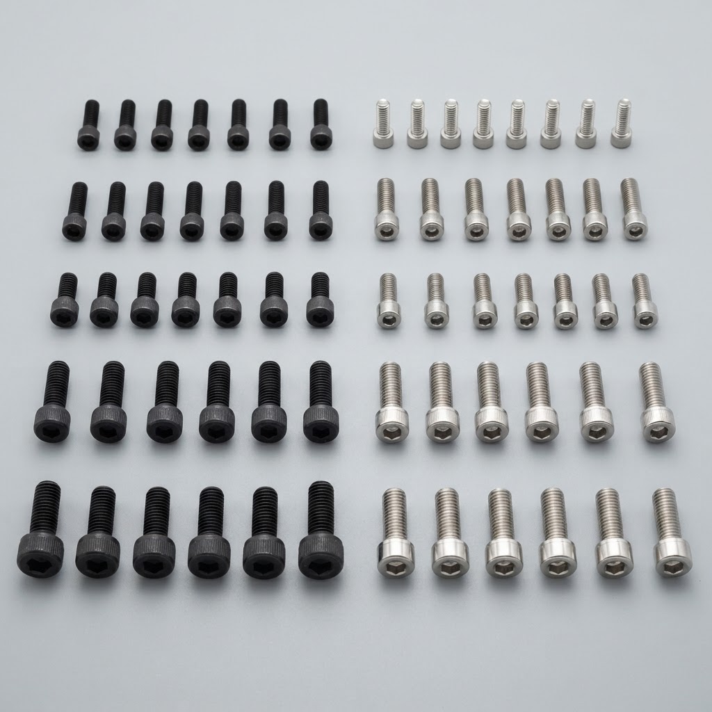 Vis à six pans creux et vis à tête cylindrique