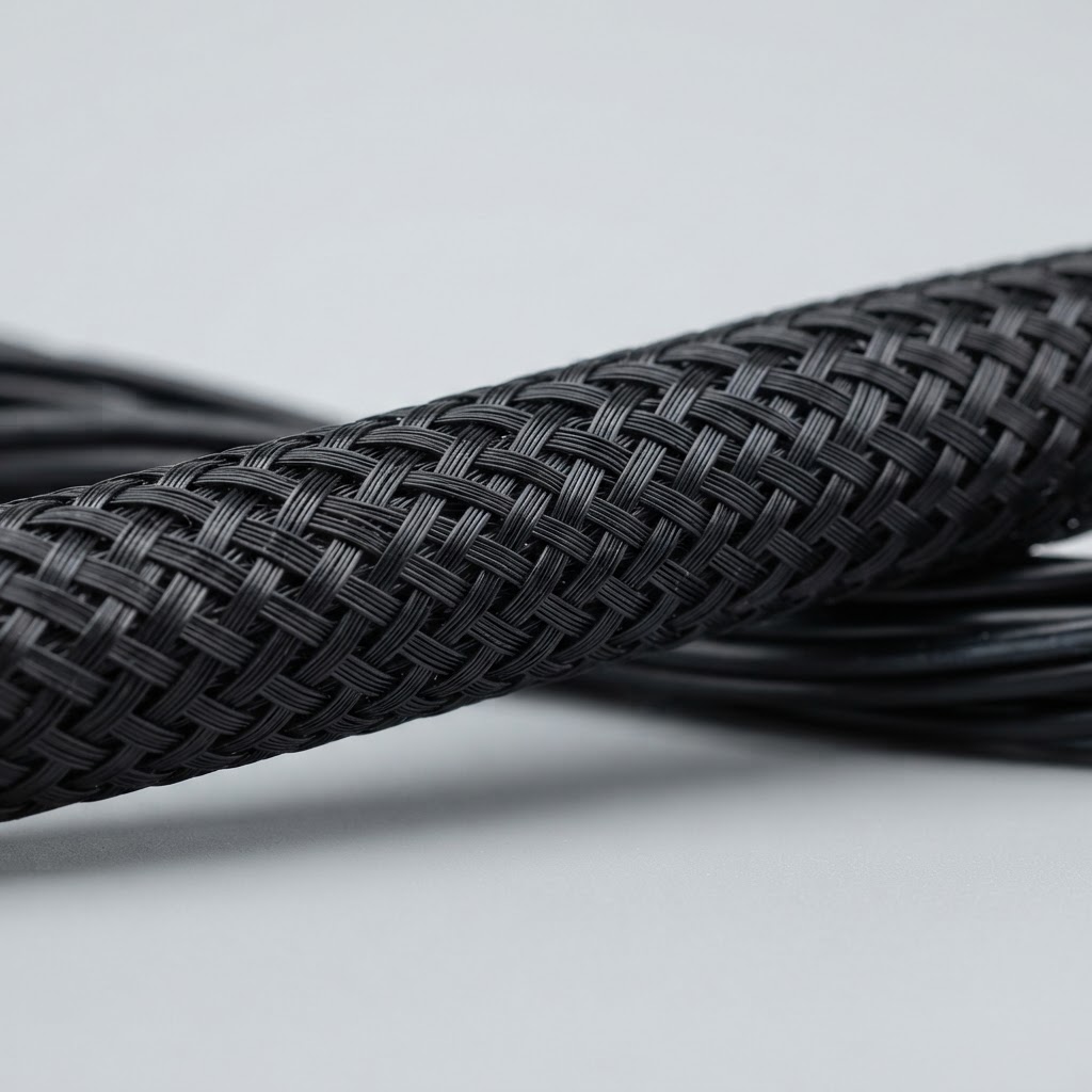 Tresse PET pour câbles et faisceaux
