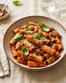 Fiery Tomato & Garlic Rigatoni
