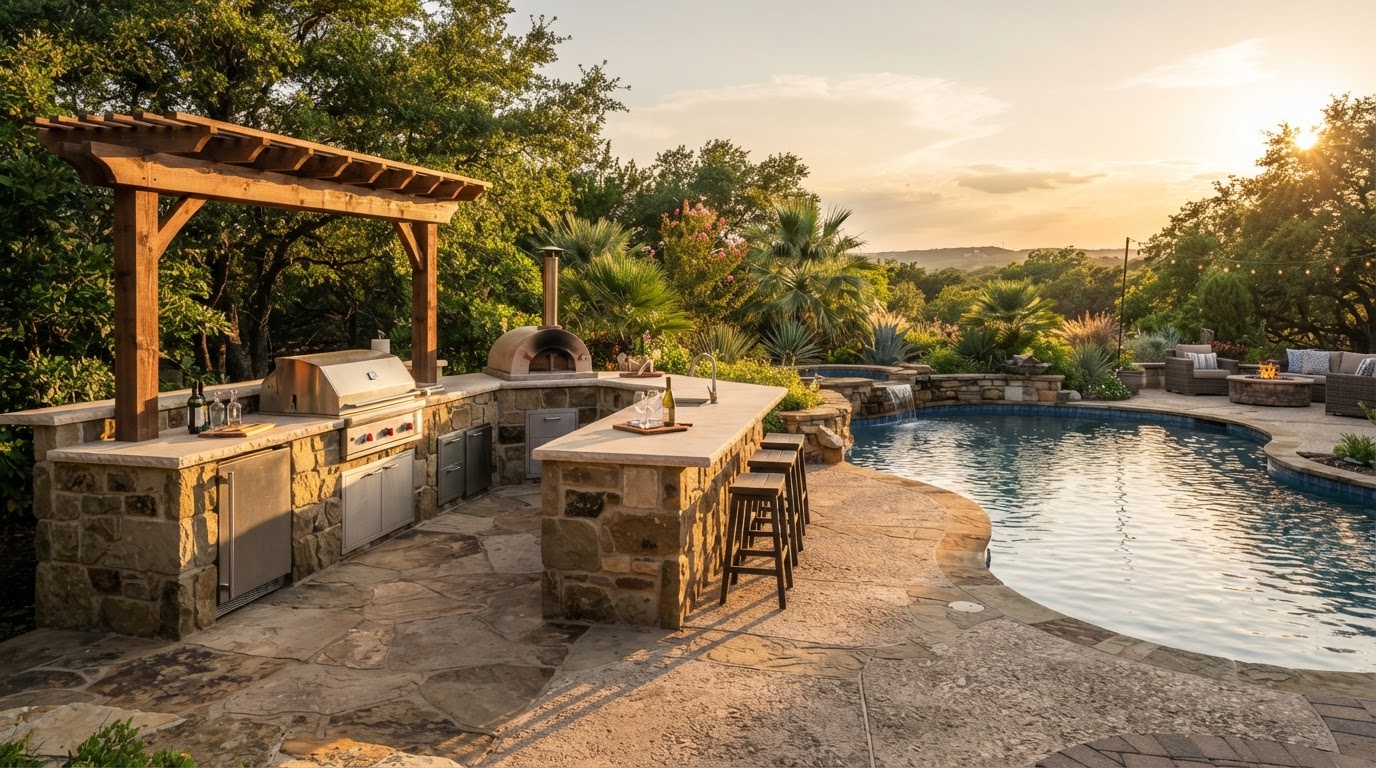 Brick & Stone Patios by R&J Masonry in Austin TX