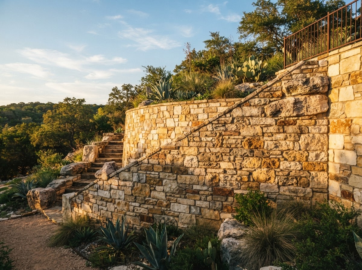 Brick, Stone & Block Wall Installation by R&J Masonry in Austin TX
