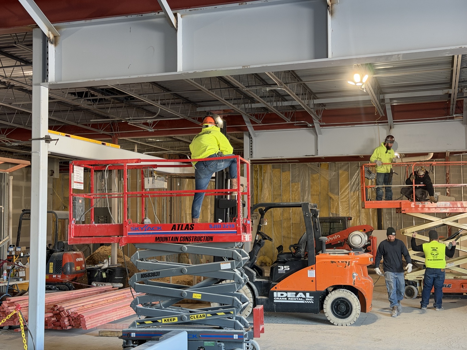 Atlas Mountain Construction crew performing specialty trade work