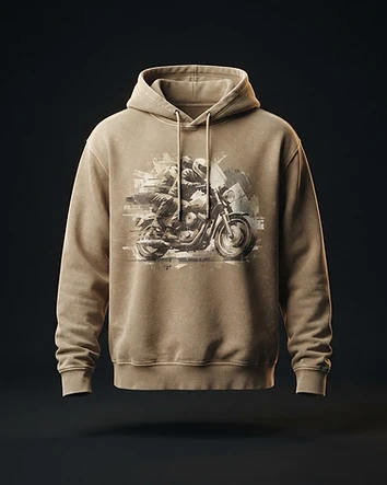 Club Print Pullover Hoodie