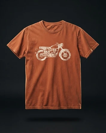Vintage Wash Moto Tee