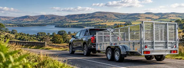 Trailer for sale on a scenic UK road