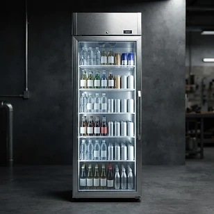 Commercial Glass Display Beverage Fridge