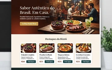 Exemplo de mini site: Restaurantes