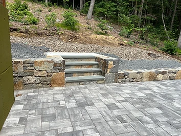 Bluestone Steps & Paver Patio