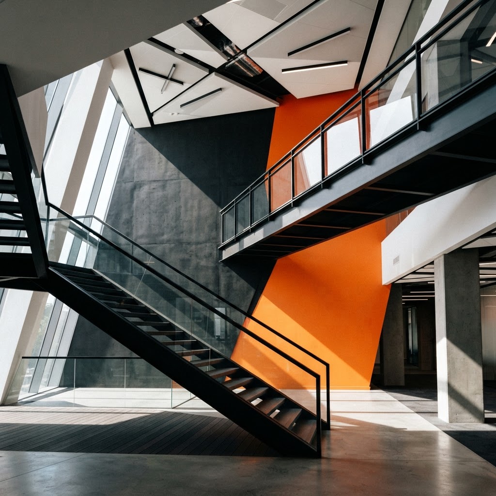 Architectural geometry representing structured marketing frameworks
