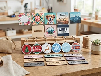 Custom sublimation coasters and small items