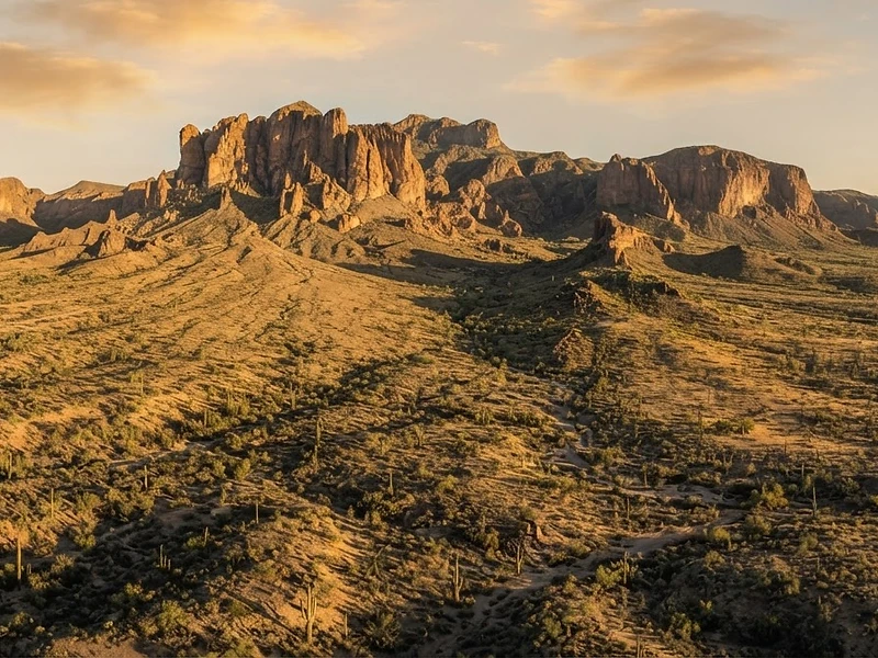 Arizona landscape at golden hour