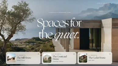 Architecture portfolio website template preview