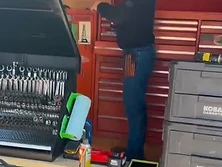 Inside the mobile service trailer