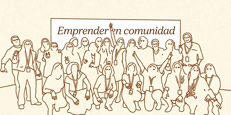 Grupo de personas del equipo Akora reunidas