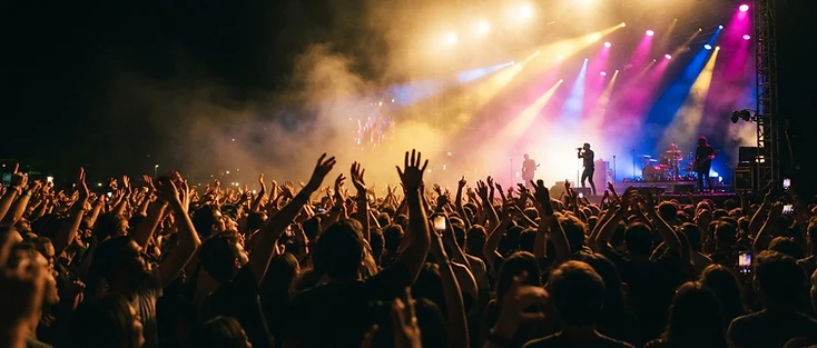 Energía del público en un evento