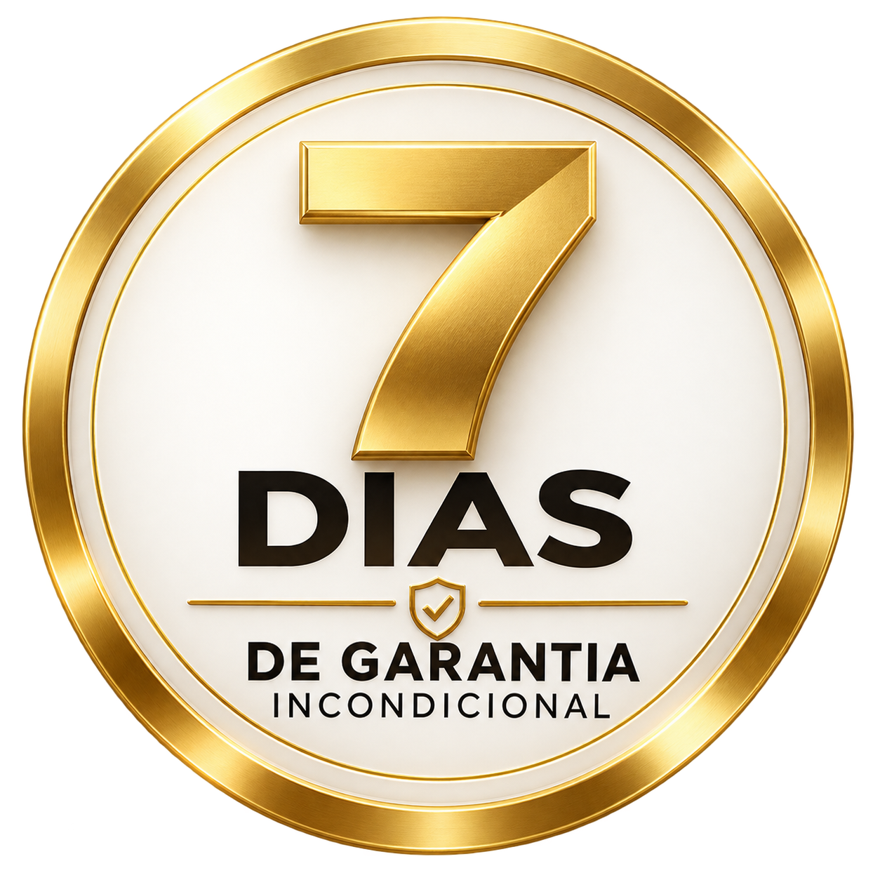 Selo de garantia incondicional de 7 dias