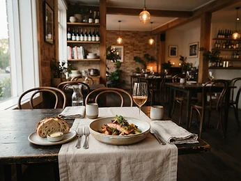 Example website preview for The Hearth Table, a fictional restaurants business