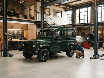 Example website preview for Evergreen Auto, a fictional automotive business