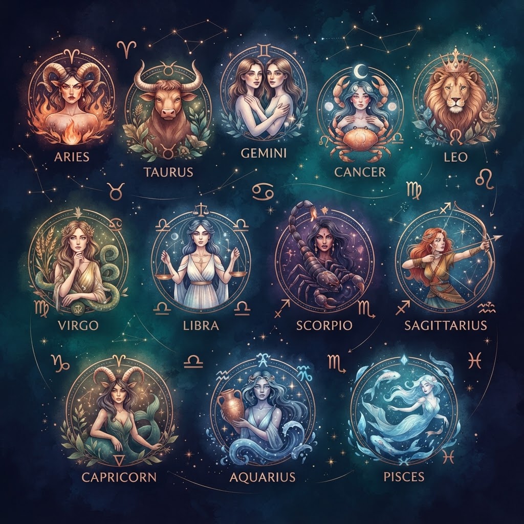 Les 12 signes du zodiaque : portrait express et forces de chacun