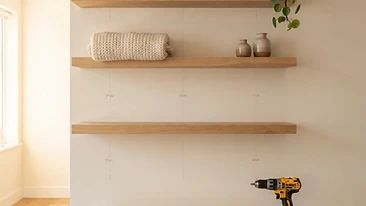 How to install floating shelves