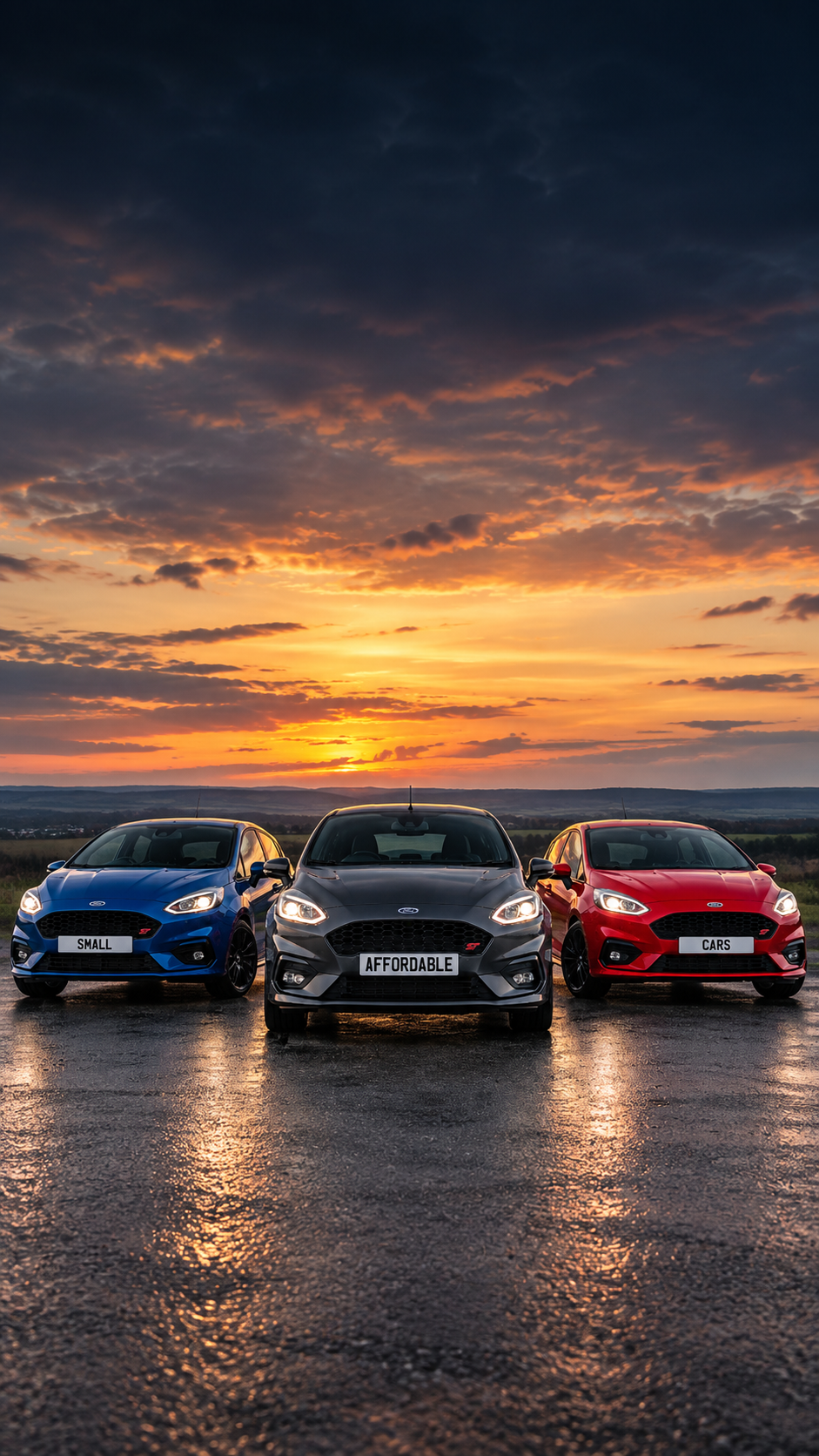 Three Small Affordable Cars Ford Fiestas — Small, Affordable, Cars