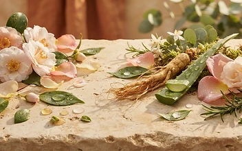Body & Beauty, botanical banner