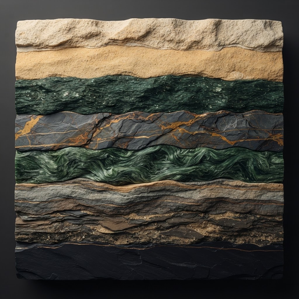 Huit strates géologiques lisibles, socle du modèle WB-OS™