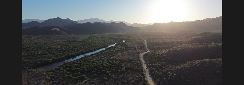 Aerial view of the Tonto National Forest