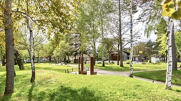 Konzertbühne im Kurpark des Ostseebads Baabe