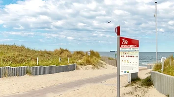 Strandzugang durch die Dünen im Ostseebad Baabe