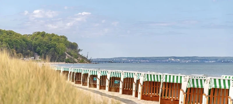 Ostseestrand von Baabe mit Blick Richtung Sellin
