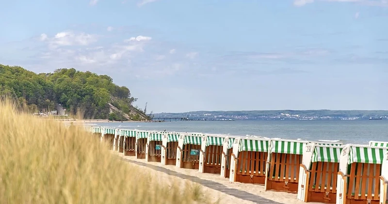 Ostseestrand von Baabe mit Blick Richtung Sellin