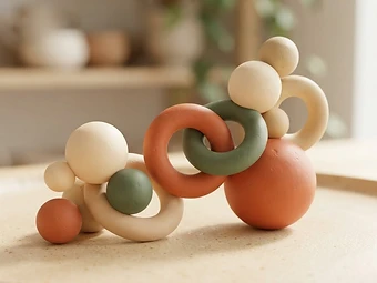 Abstract shapes representing community and growth