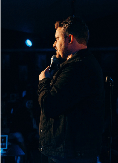 Gideon Livneh, mentalist, performing live on stage 4
