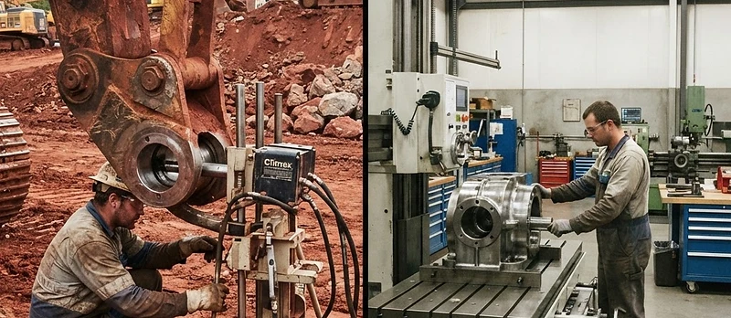 On-Site vs Workshop Line Boring