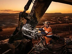 On-Site Excavator Dipper Line Boring