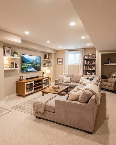 Finished Basement Family Room