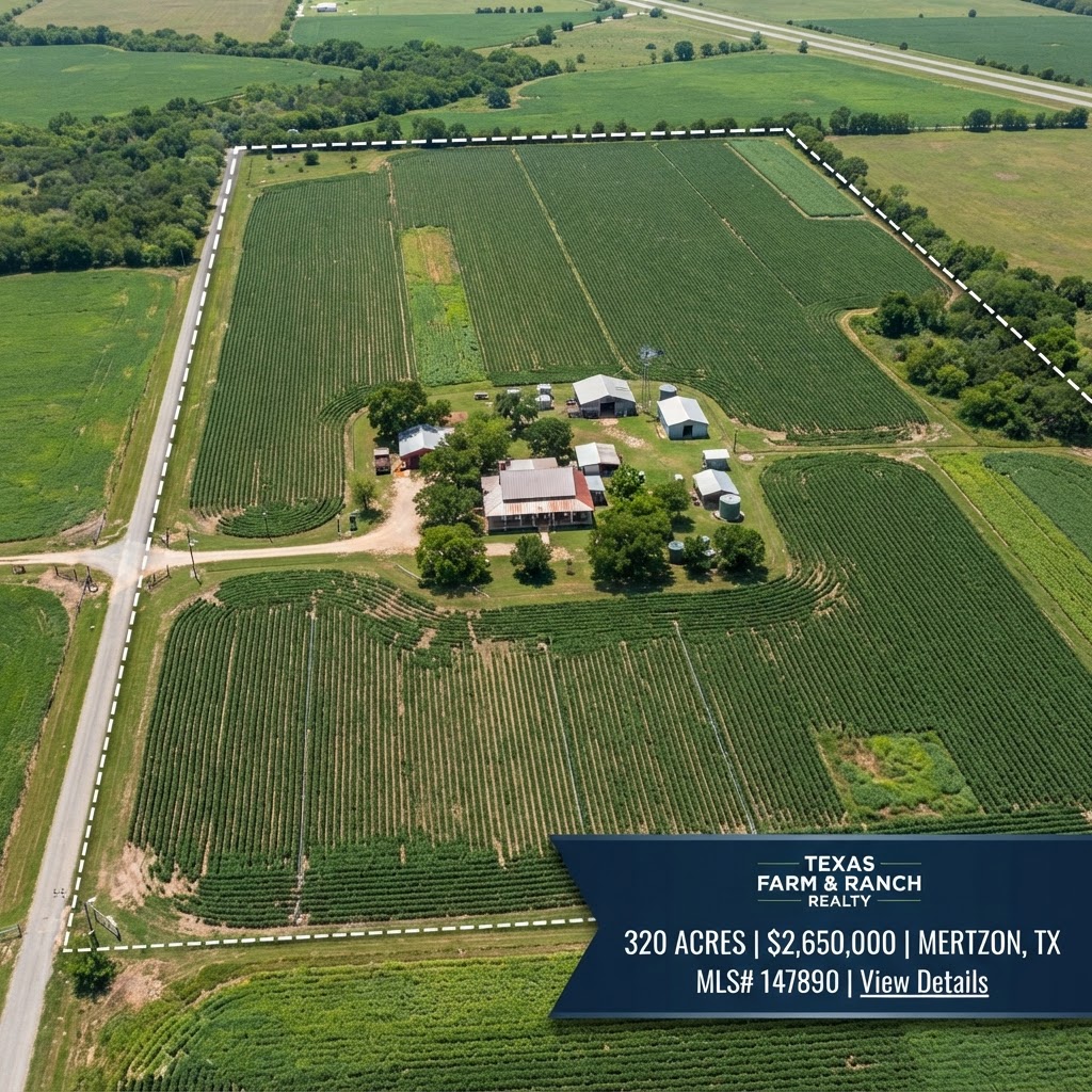 Working Farm aerial drone photo