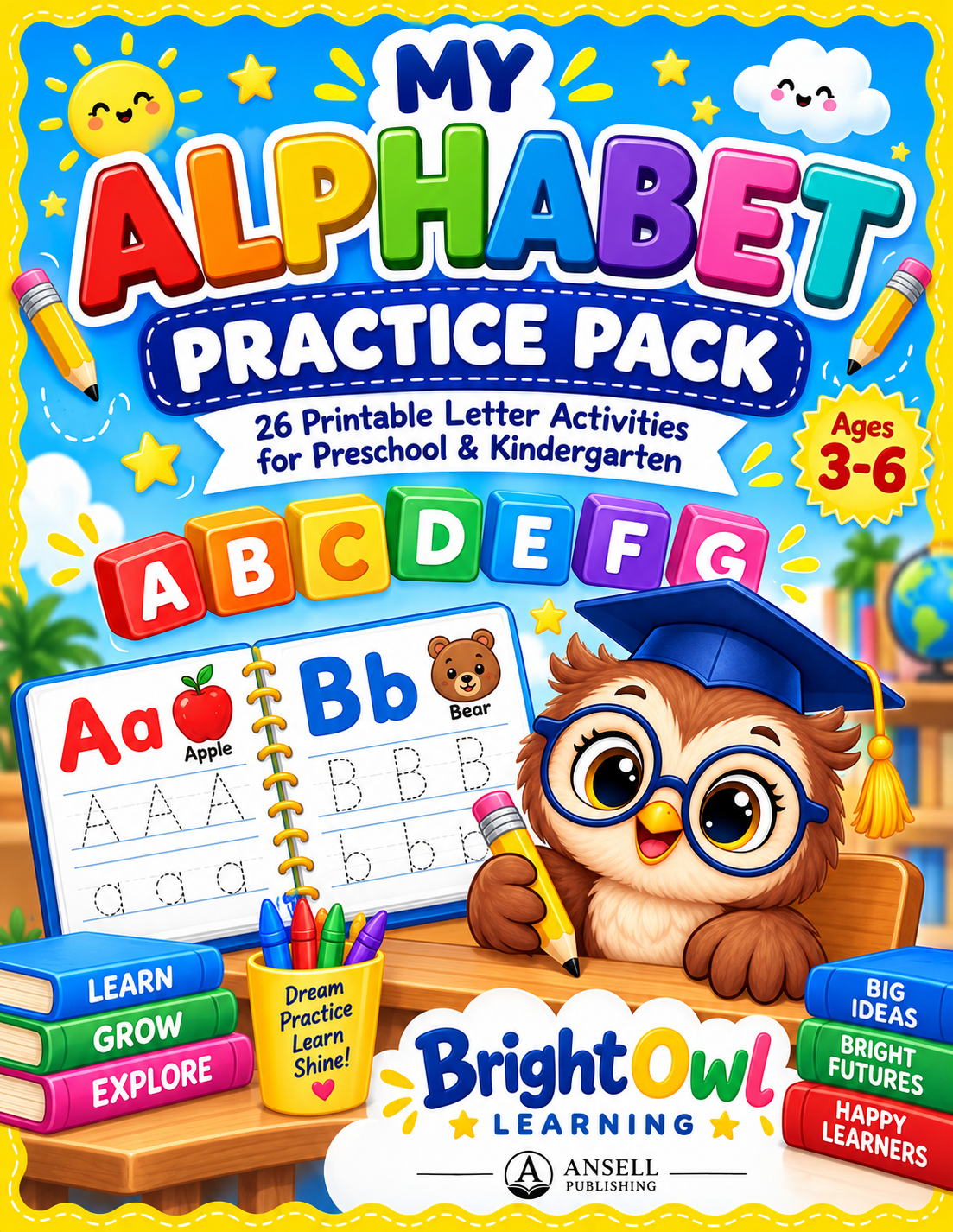 Alphabet Tracing Worksheets cover