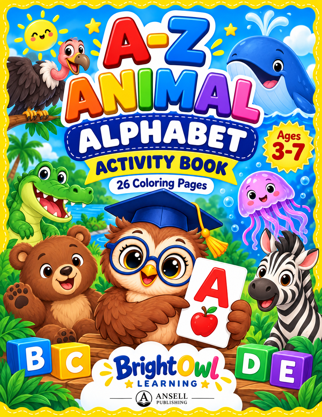 Animal Alphabet Coloring Pages cover