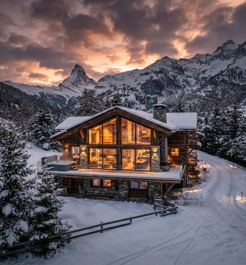 Chalet de luxe rénové en Valais