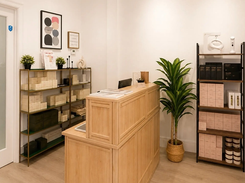 Anavaya Med Spa reception and skincare boutique