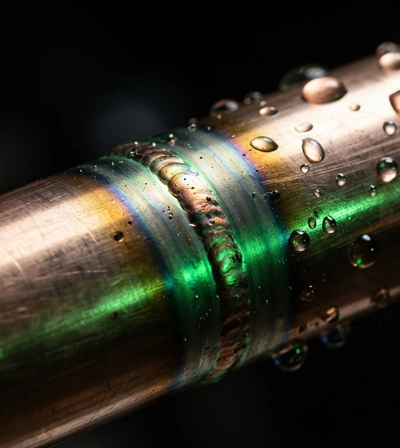 Macro precision copper weld